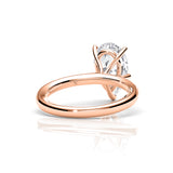 KAYLA | Classic Solitaire Pear Shape Diamond Ring in Rose Gold