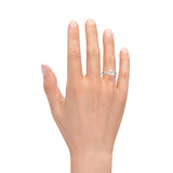 KAYLA | Classic Solitaire Round Brilliant Diamond Ring in White Gold