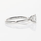 KAYLA | Classic Solitaire Round Shape Diamond Ring in 18ct White Gold