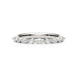 LILY | Marquise & Round Diamond Ring in Platinum (0.46ct tw.)