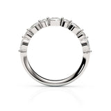 LILY | Marquise & Round Diamond Ring in Platinum (0.46ct tw.)