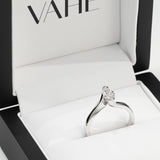 Marquise Cut Diamond Ring in 18ct White Gold