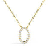 PENELOPE | Diamond Letter Pendant in 18ct Yellow Gold (A-Z)