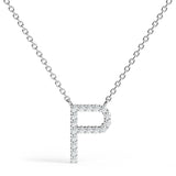 PENELOPE | Diamond Letter Pendant in 18ct White Gold (A-Z)