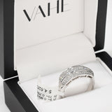 Princess & Round Diamond Ring in 18ct White Gold (1.15ct tw.)