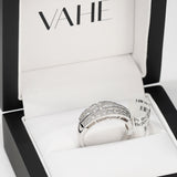 Princess & Round Diamond Ring in 18ct White Gold (1.30ct tw.)