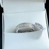 Princess & Round Diamond Ring in 18ct White Gold (2.42ct tw.)