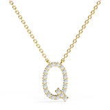 PENELOPE | Diamond Letter Pendant in 18ct Yellow Gold (A-Z)