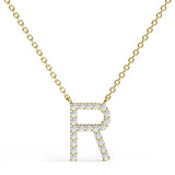 PENELOPE | Diamond Letter Pendant in 18ct Yellow Gold (A-Z)