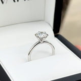 ARIA | Hidden Halo Round Brilliant Diamond Ring in 18ct White Gold