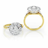 REMODELLING | Antique Art-Deco Dress Ring in Yellow & White Gold