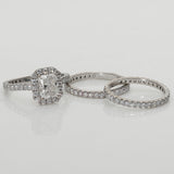 REMODELLING | Radiant Cut Engagement Ring & Matching Wedding Rings