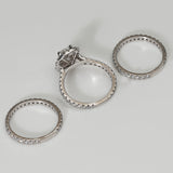 REMODELLING | Radiant Cut Engagement Ring & Matching Wedding Rings