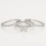 REMODELLING | Radiant Cut Engagement Ring & Matching Wedding Rings