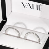 REMODELLING | Radiant Cut Engagement Ring & Matching Wedding Rings