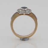 REMODELLING | Sapphire & White Diamonds in Yellow & White Gold