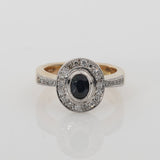 REMODELLING | Sapphire & White Diamonds in Yellow & White Gold