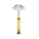 REMODELLING | Sapphire & White Diamonds in Yellow & White Gold