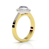 REMODELLING | Sapphire & White Diamonds in Yellow & White Gold