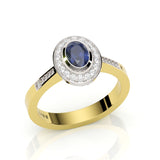 REMODELLING | Sapphire & White Diamonds in Yellow & White Gold
