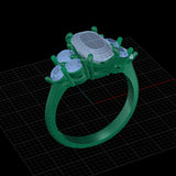 REMODELLING | Sapphire and White Diamonds in Two Tone