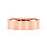ROME | Flat Profile Ring in Rose Gold (4mm-8mm)