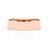 ROME | Flat Profile Ring in Rose Gold (4mm-8mm)