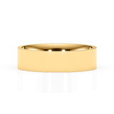 ROME | Flat Profile Ring in Yellow Gold (4mm-8mm)