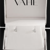 Round-Brilliant Cut Diamond Studs in 18ct White Gold (0.27ct tw.)