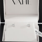 Round-Brilliant Cut Diamond Studs in 18ct White Gold (0.36ct tw.)