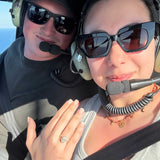 SCARLETT | Scalloped Pavé Split Shoulder Pear Shape Ring in Yellow Gold