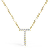 PENELOPE | Diamond Letter Pendant in 18ct Yellow Gold (A-Z)
