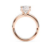 TIFFANY | Hidden Halo Elongated Cushion Diamond Ring in Rose Gold