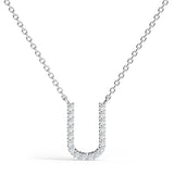 PENELOPE | Diamond Letter Pendant in 18ct White Gold (A-Z)