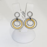 Triple Loop Diamond Earrings in 18ct Yellow & White Gold (2.22ct tw.)