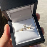 KAYLA | Classic Solitaire Cushion Cut Diamond Ring in Yellow Gold