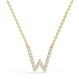 PENELOPE | Diamond Letter Pendant in 18ct Yellow Gold (A-Z)