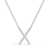 PENELOPE | Diamond Letter Pendant in 18ct White Gold (A-Z)