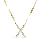 PENELOPE | Diamond Letter Pendant in 18ct Yellow Gold (A-Z)