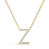 PENELOPE | Diamond Letter Pendant in 18ct Yellow Gold (A-Z)