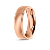 ZAYN | Milgrain Edge Ring in Rose Gold (4mm-8mm)