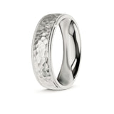 ZAYN | Milgrain Edge Ring in White Gold (4mm-8mm)
