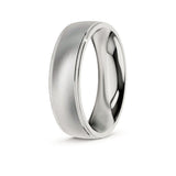 ZAYN | Milgrain Edge Ring in White Gold (4mm-8mm)