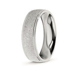 ZAYN | Milgrain Edge Ring in White Gold (4mm-8mm)