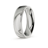 ZAYN | Milgrain Edge Ring in White Gold (4mm-8mm)