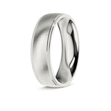 ZAYN | Milgrain Edge Ring in White Gold (4mm-8mm)