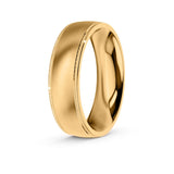 ZAYN | Milgrain Edge Ring in Yellow Gold (4mm-8mm)
