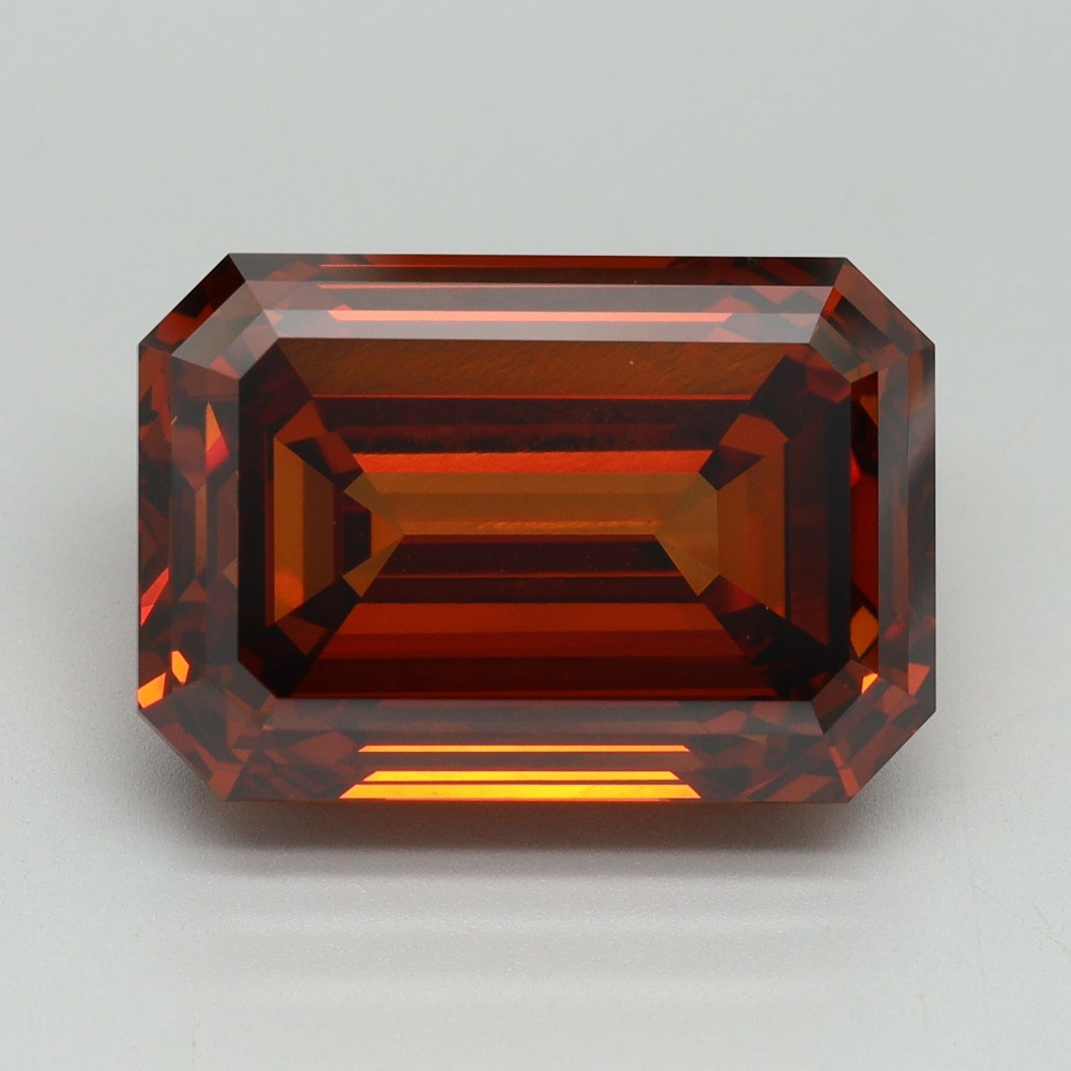 12.25 Carat Emerald Cut Fancy Orange