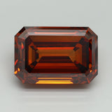 12.25 Carat Emerald Cut Fancy Orange