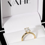 KAYLA | Classic Solitaire Oval Shape Diamond Ring in Yellow Gold